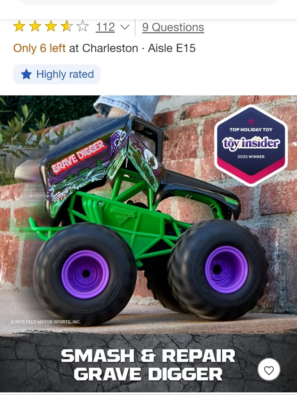 Remote Control Monster Truck - Black & Green - Picture 4 of 4